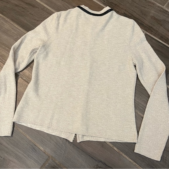 Chico’s Beaded Seed Stitch Cardigan Sweater Natural 0 - Picture 5 of 7